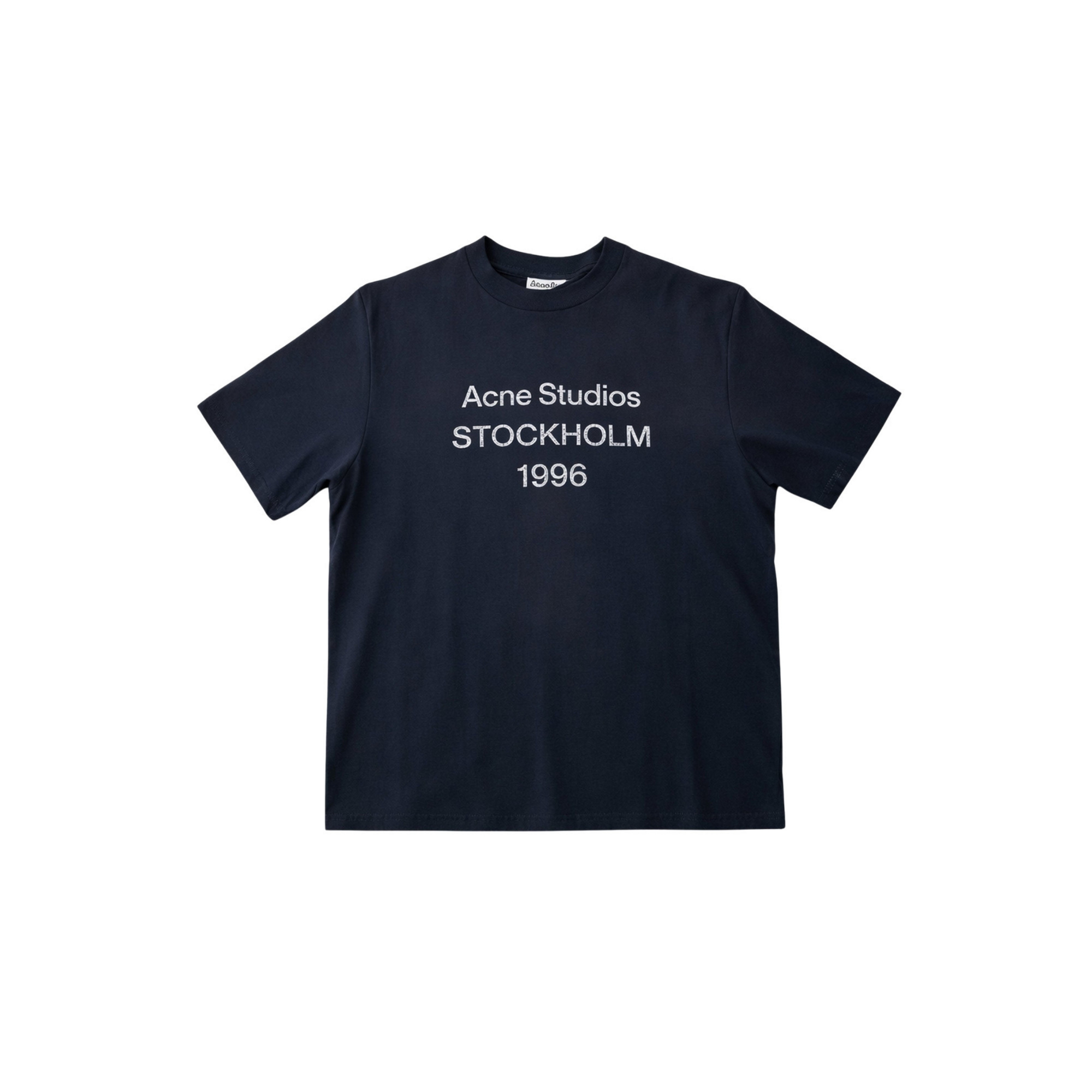 Acne Distressed T-Shirt Blue