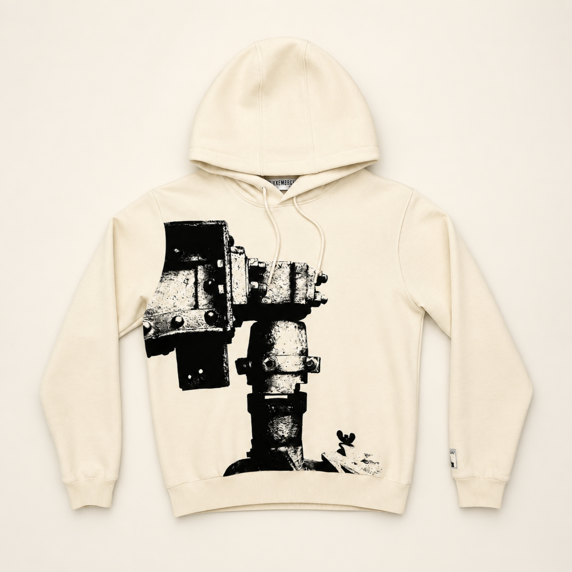 Bikkembergs Graphic Hoodie Beige