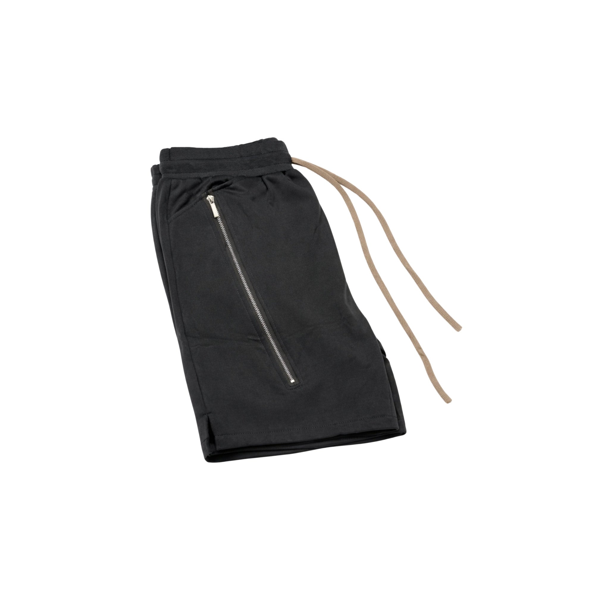 Dark Grey Shorts With Zips
