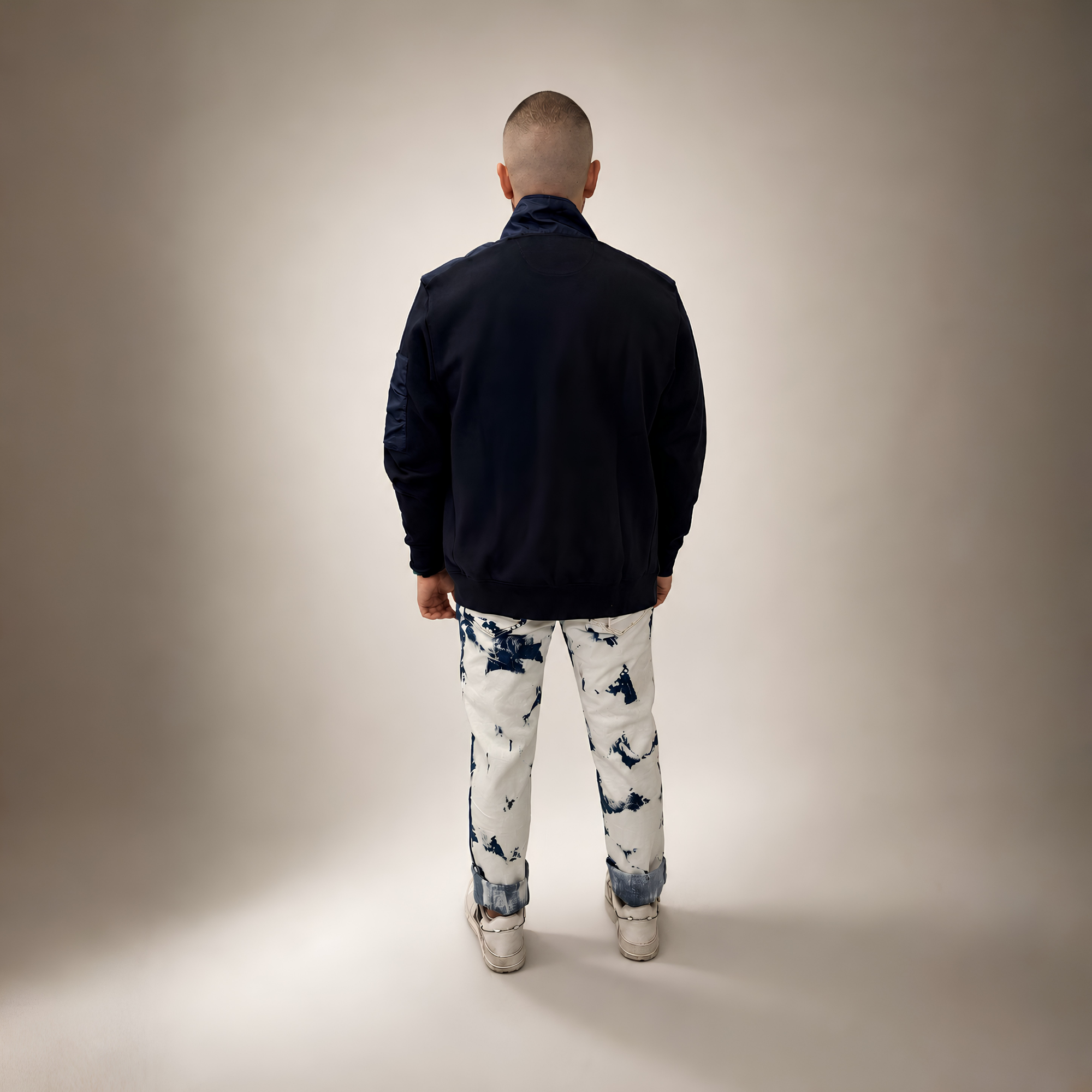 La Martina Zip Sweater Police Blue