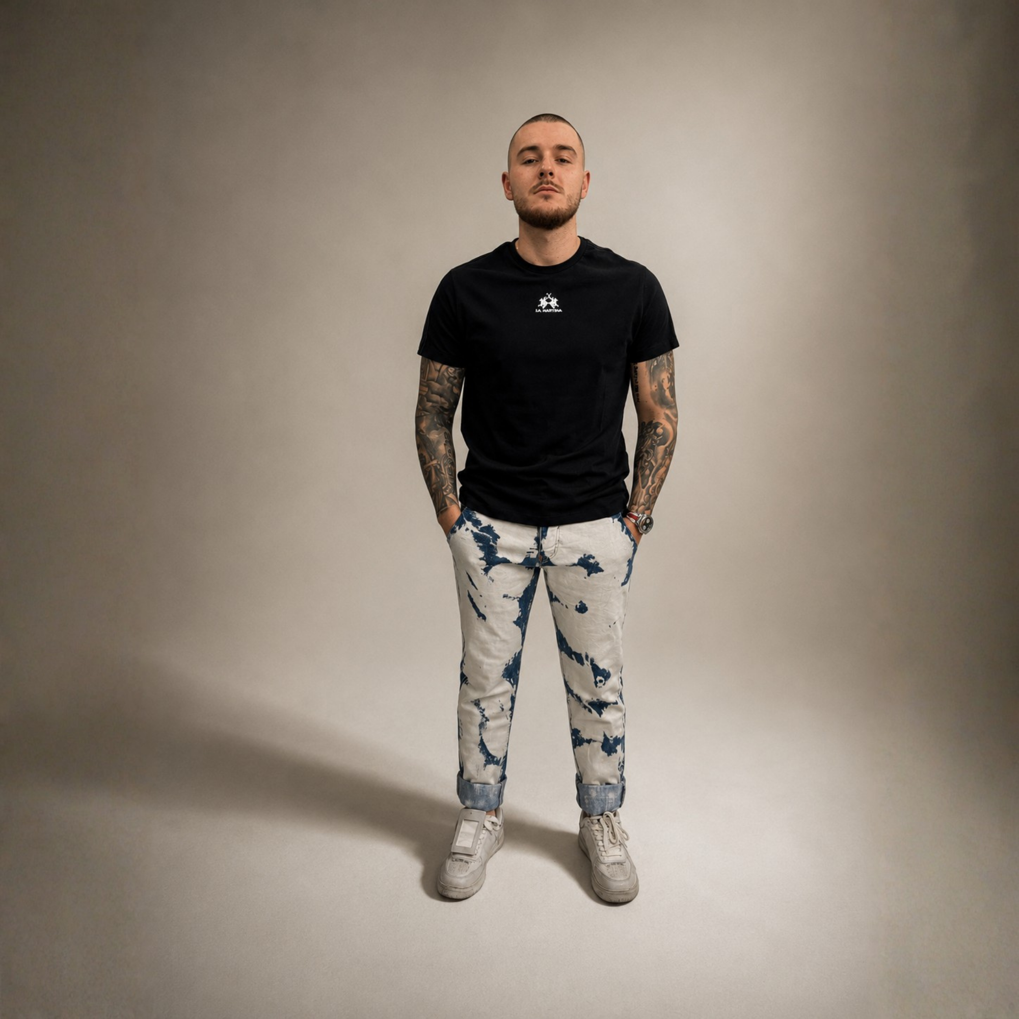Purple Brand Bleached Jeans Light Blue
