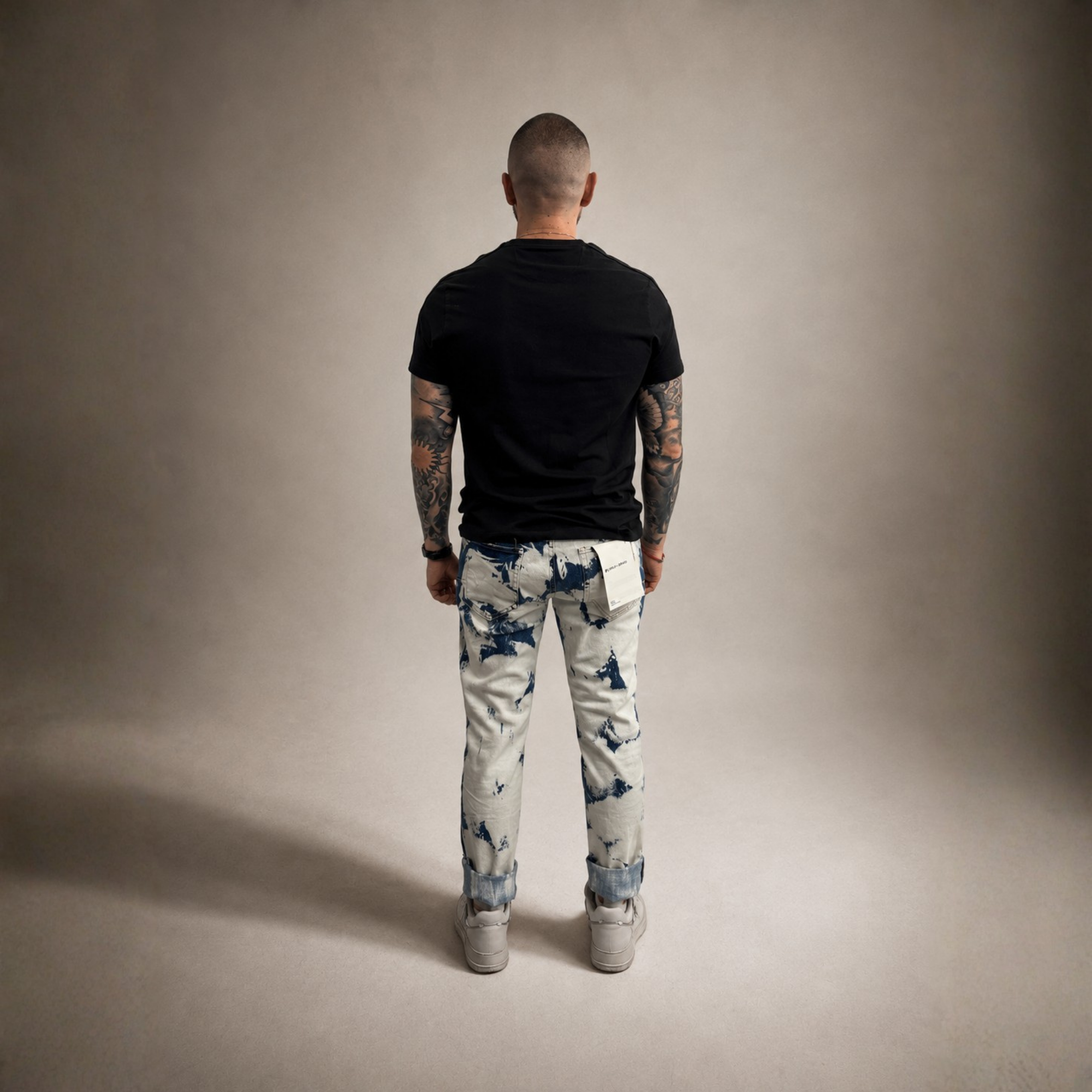 Purple Brand Bleached Jeans Light Blue