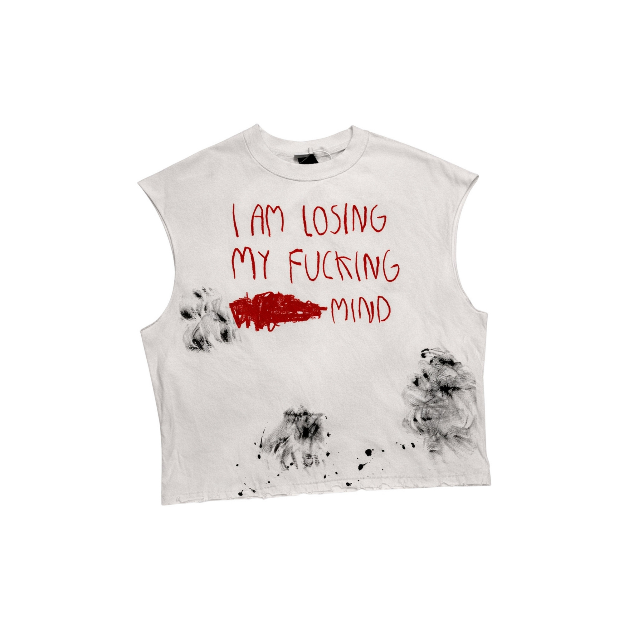 Tank Top Off-White with Graphics