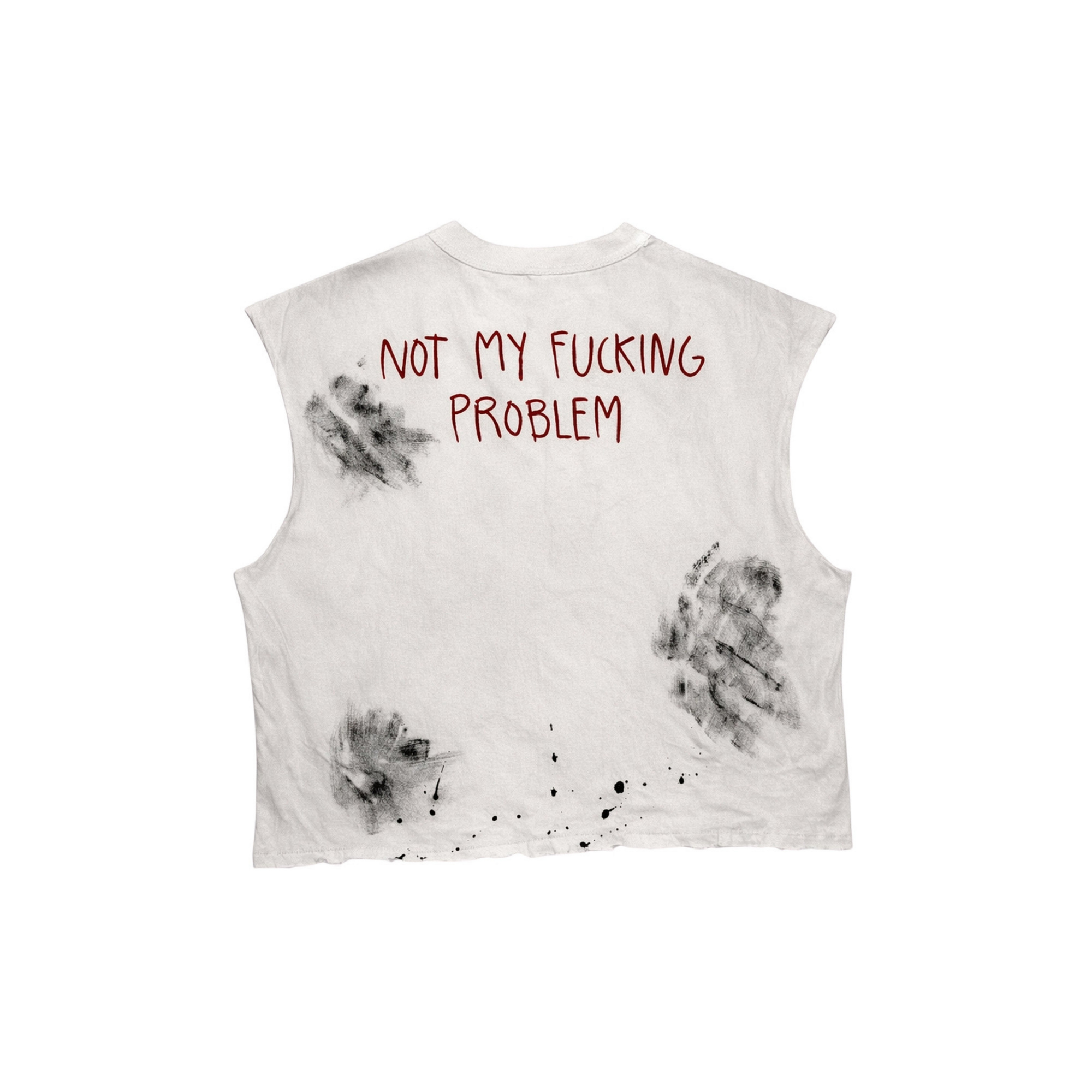 Tank Top Off-White with Graphics