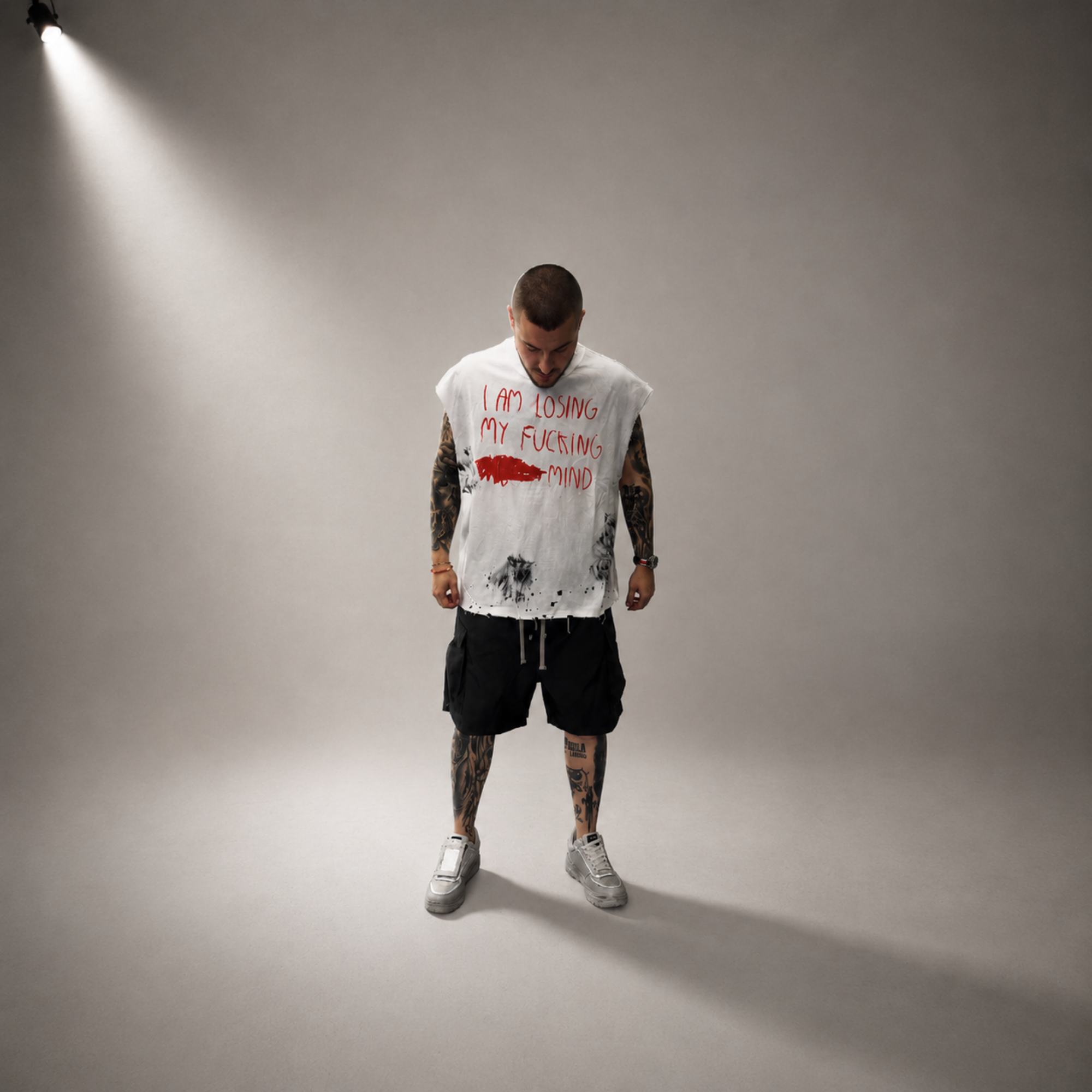 Tank Top Off-White with Graphics