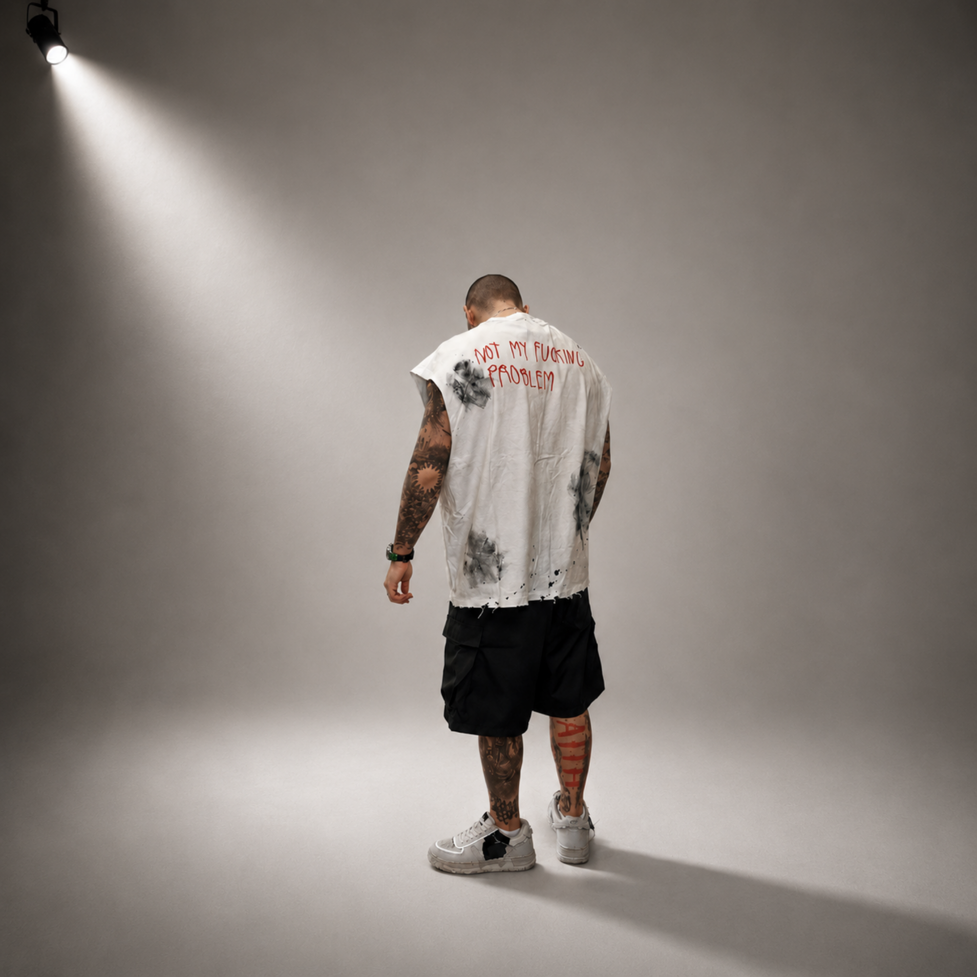 Tank Top Off-White with Graphics