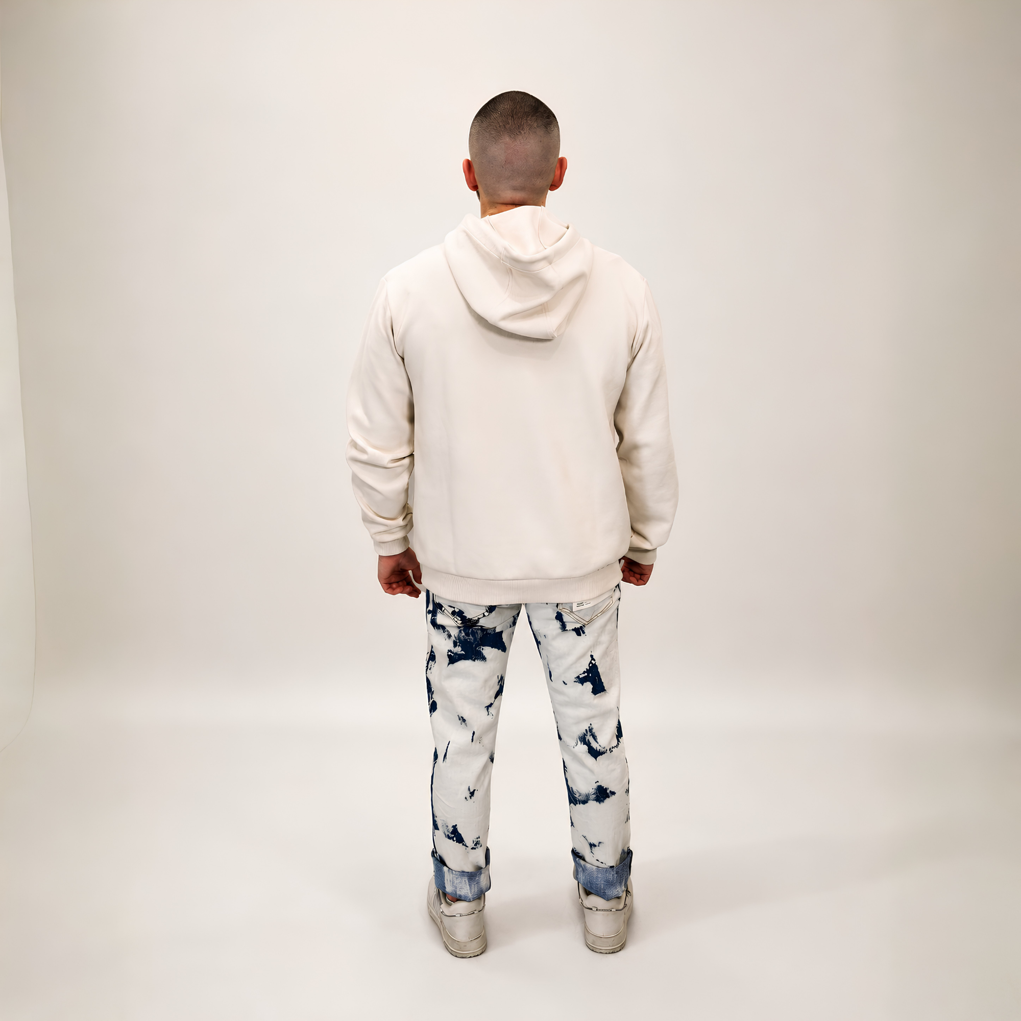 Bikkembergs Graphic Hoodie Beige