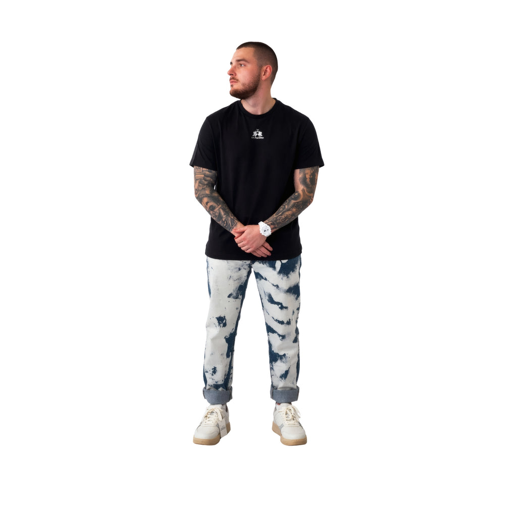 La Martina Short Sleeve Striped T-Shirt Black