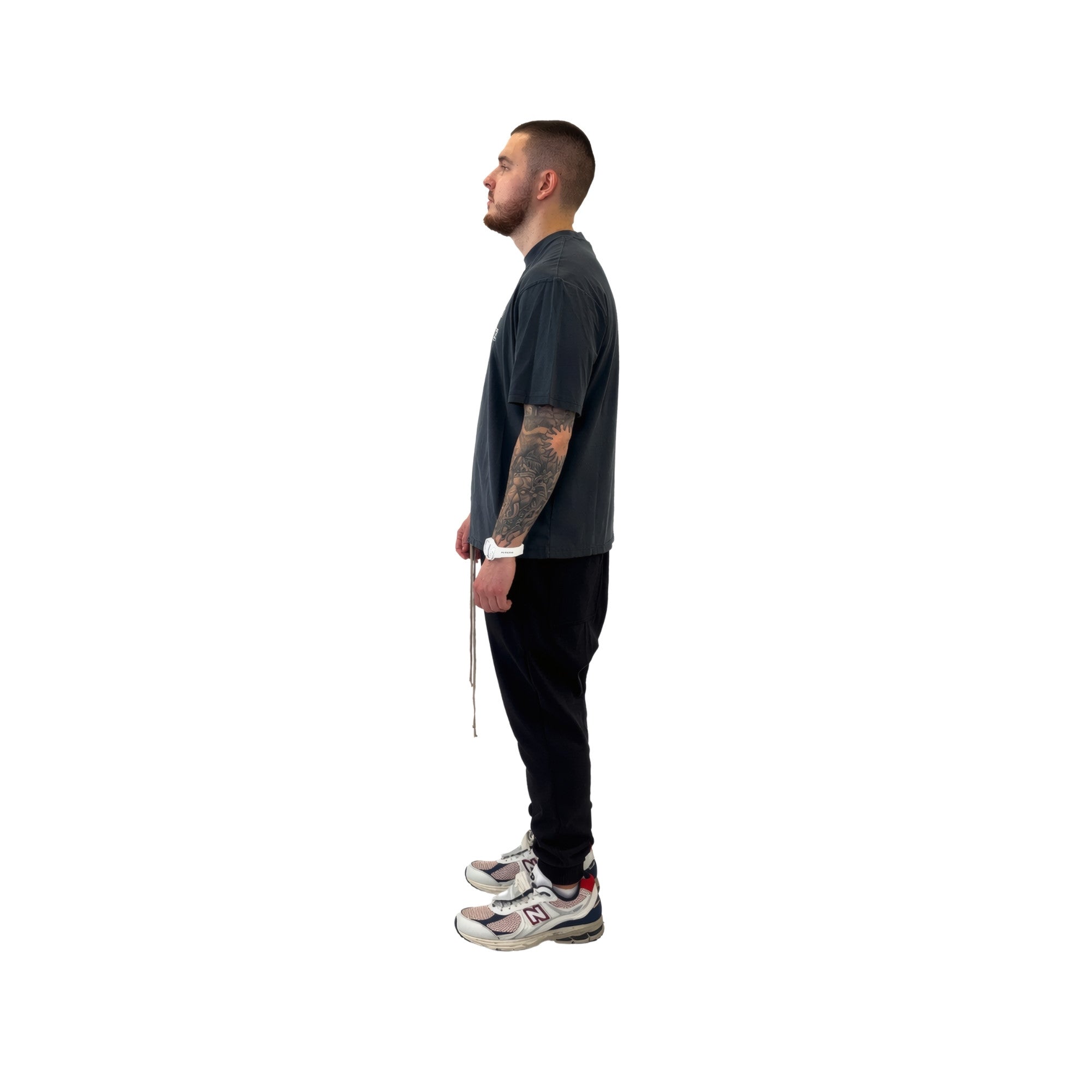 Acne Distressed T-Shirt Blue