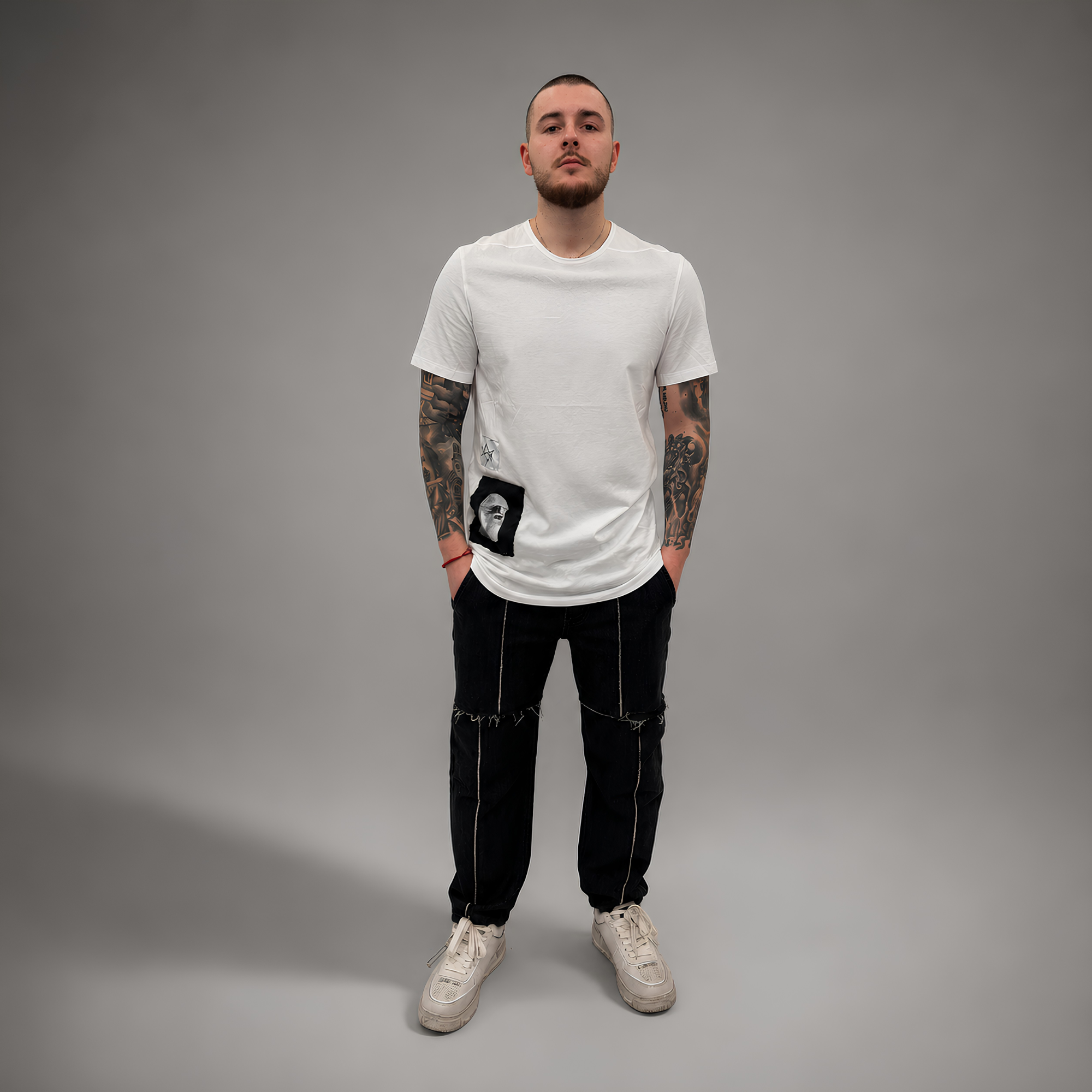 DRKSHDW Slim T-shirt White Patches