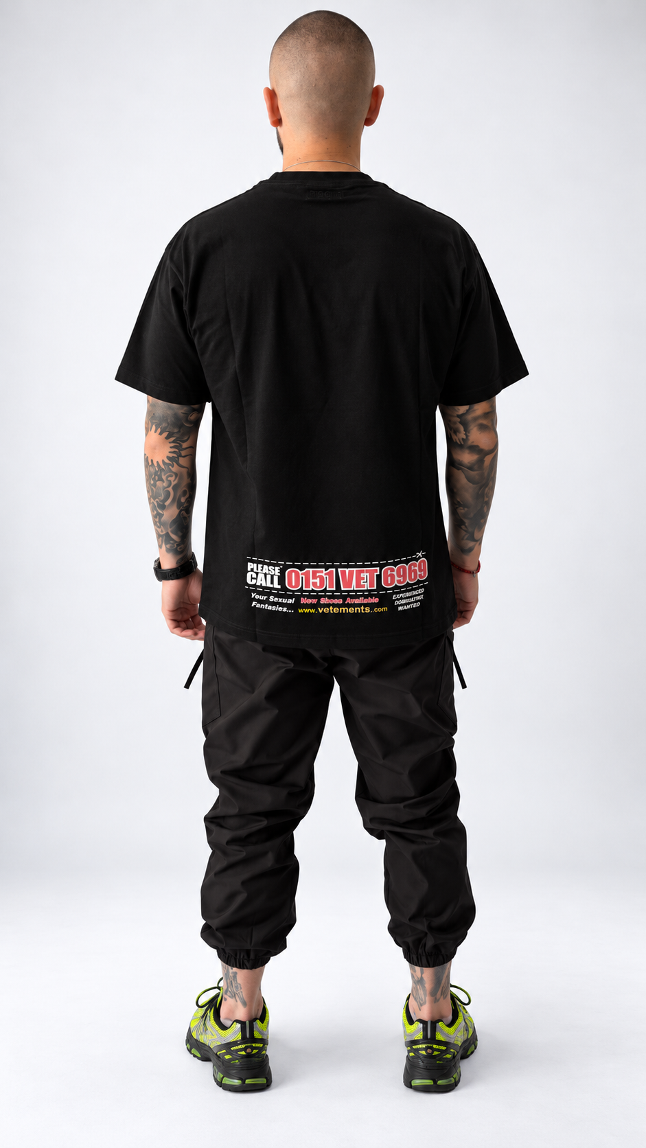 Vetements Dominatrix Hotline Black T-Shirt