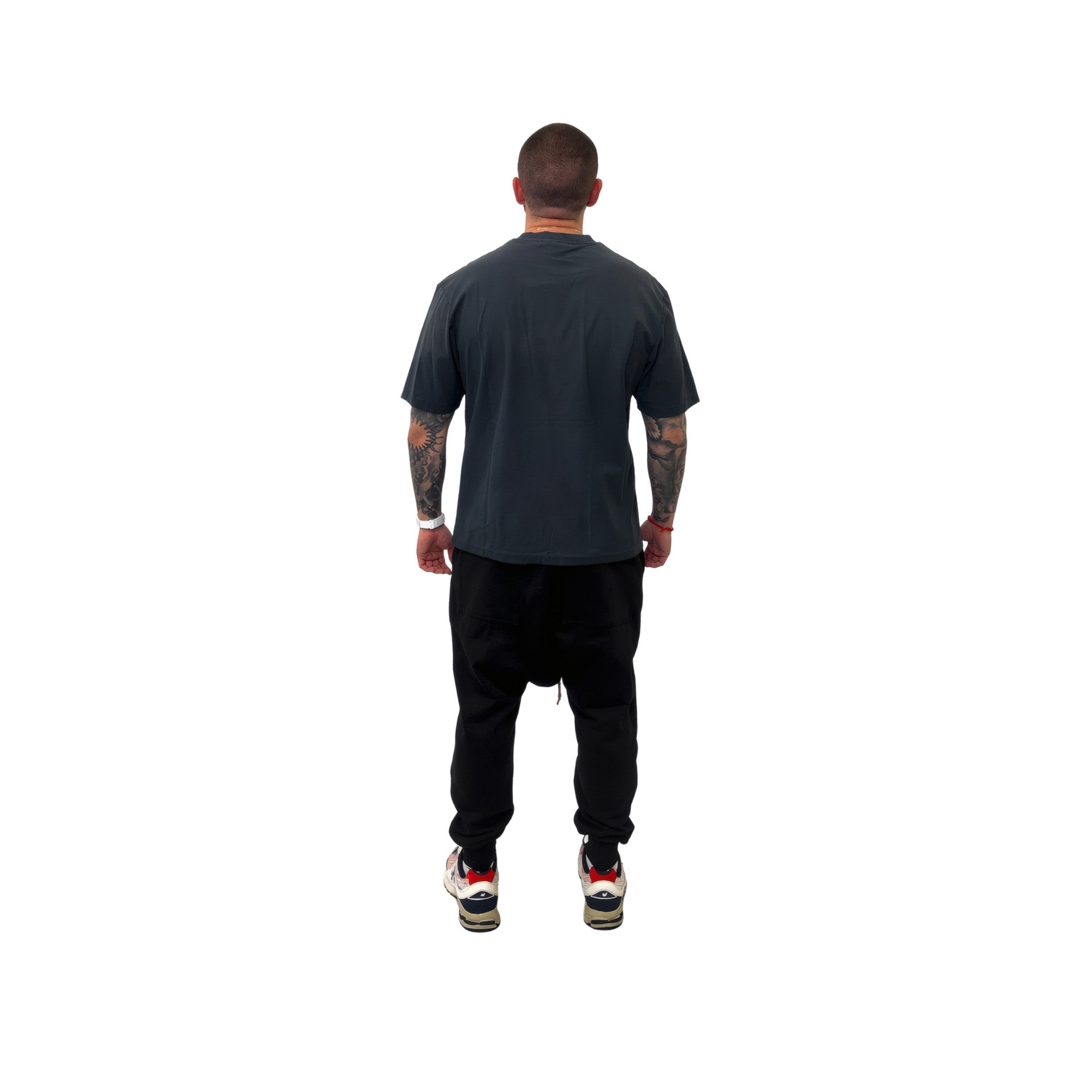 Acne Distressed T-Shirt Blue