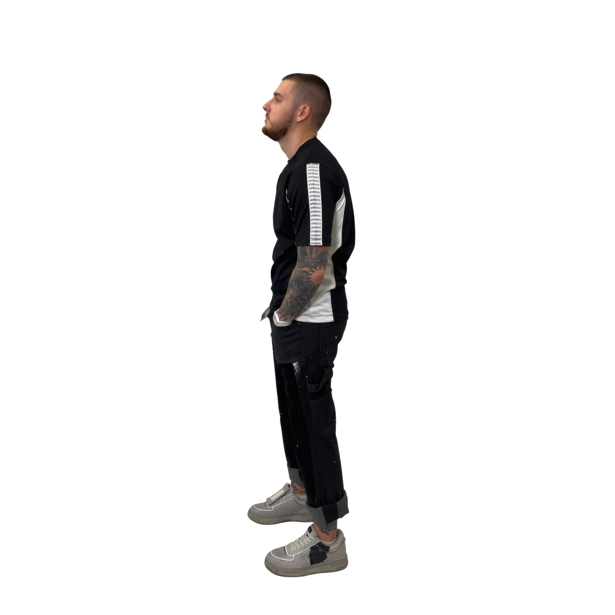 Bikkembergs Two-Tone T-Shirt Black / White