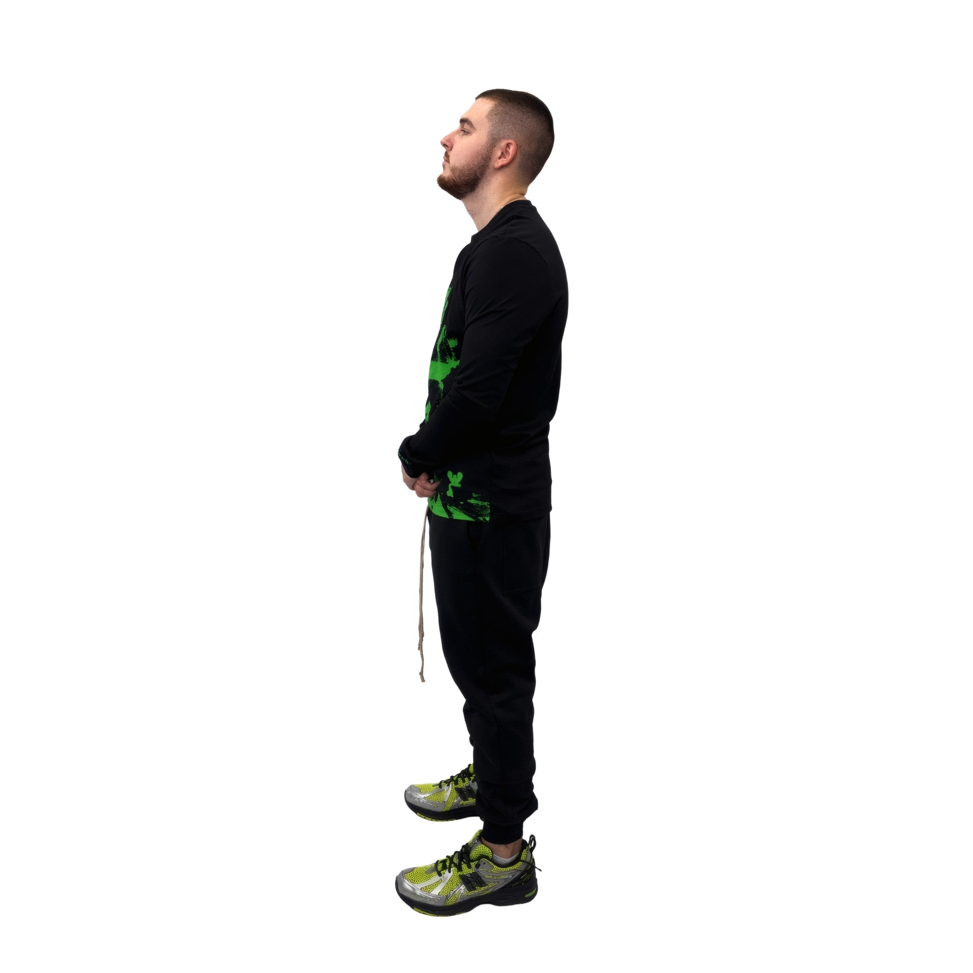 Bikkembergs Long Sleeve T-Shirt Black / Green