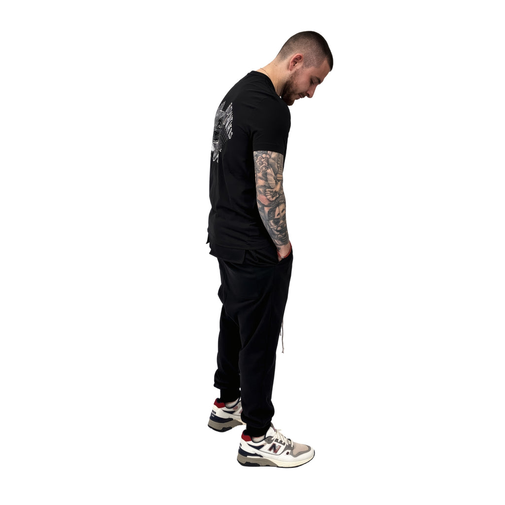 Bikkembergs Short Sleeve Graphic T-Shirt Black