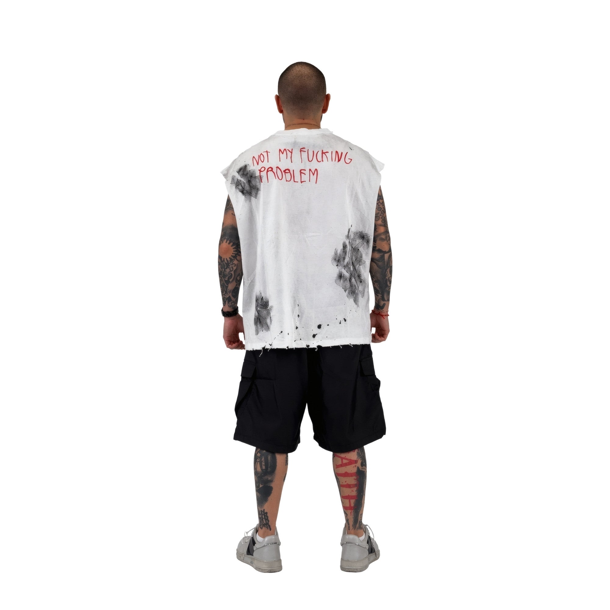 Tank Top Off-White with Graphics