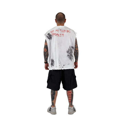Tank Top Off-White with Graphics