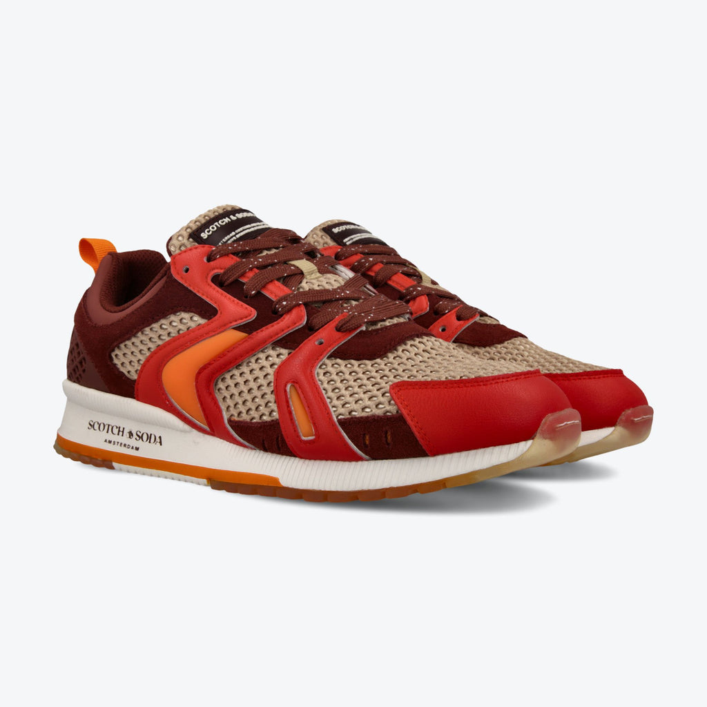 SCOTCH & SODA - RED MULTI SNEAKERS