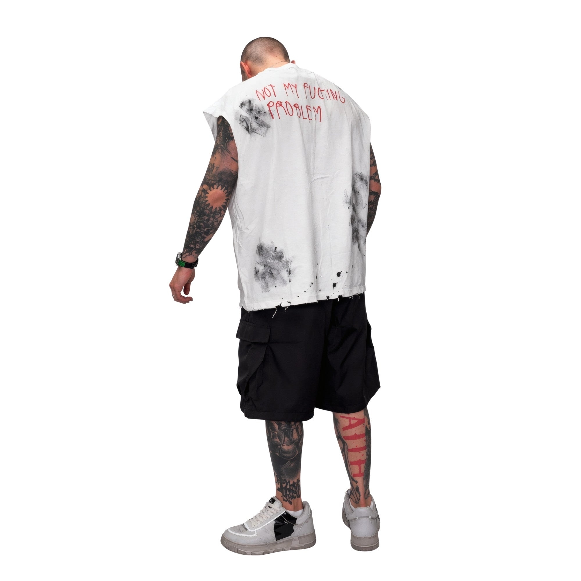 Tank Top Off-White with Graphics