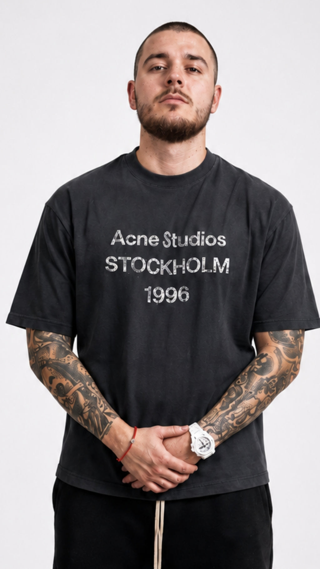 Acne Studios Тъмносиня тениска
