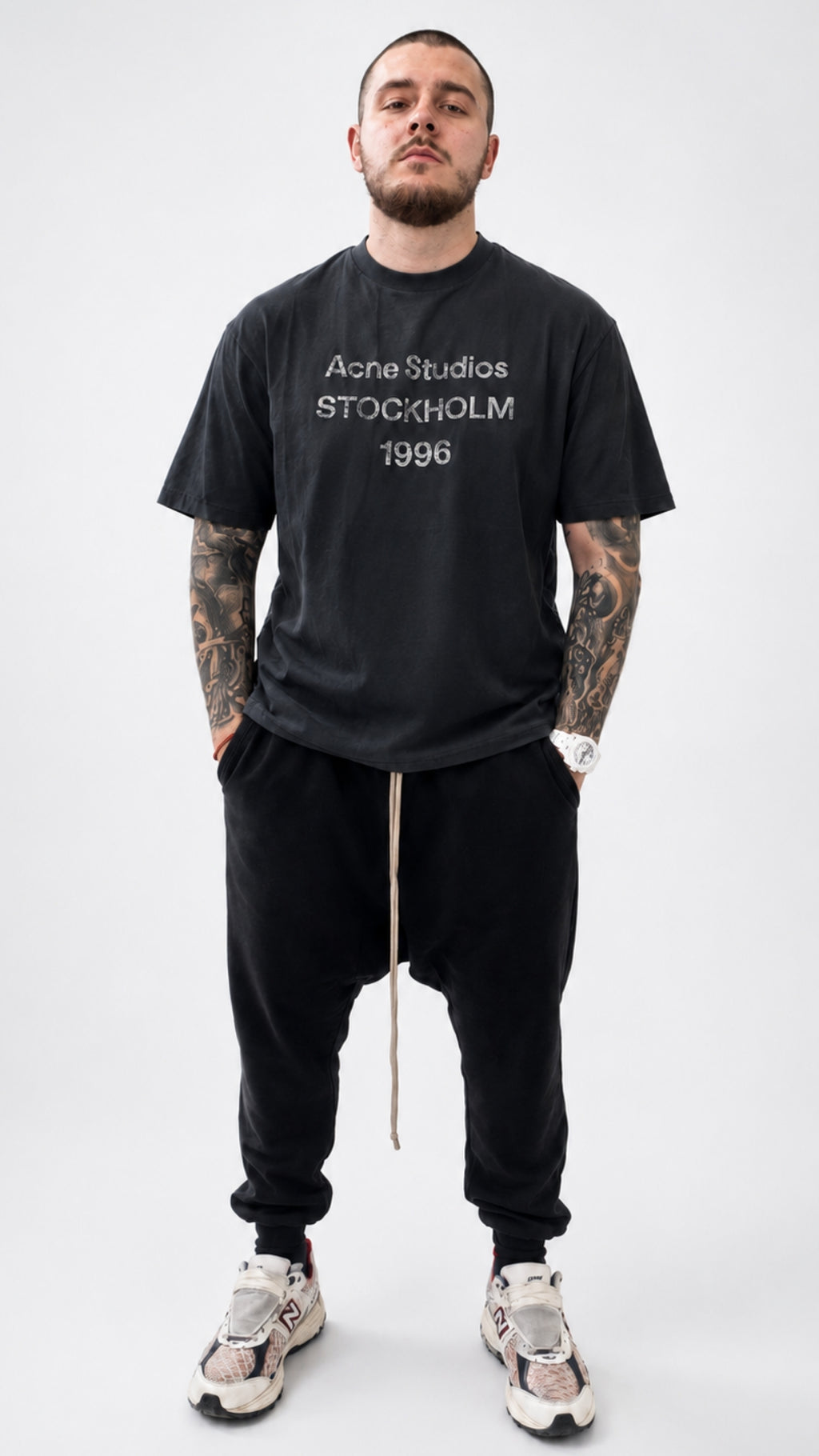 Acne Studios Тъмносиня тениска