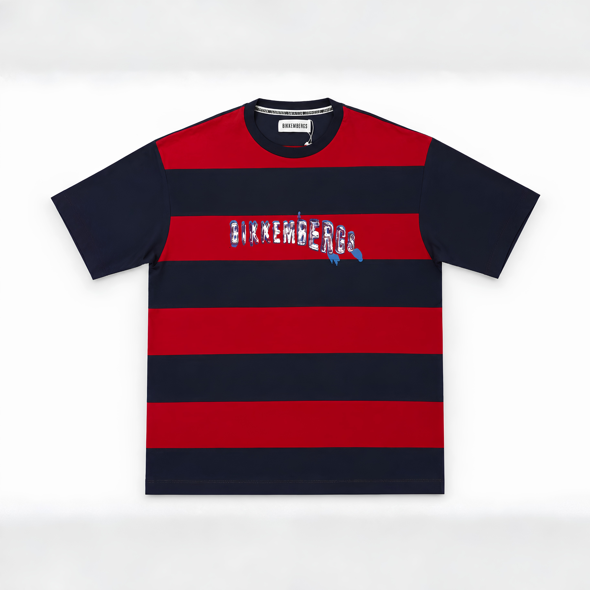 Bikkembergs Short Sleeve T-Shirt Blue / Red