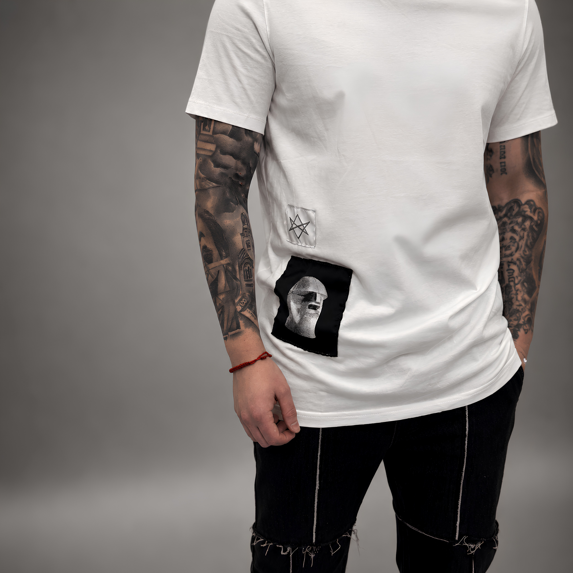 DRKSHDW Slim T-shirt White Patches