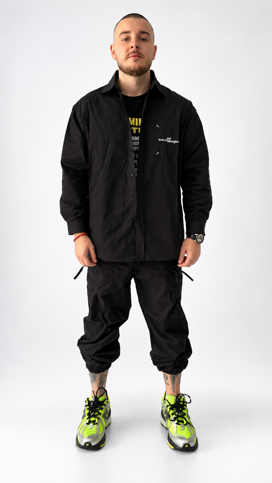 MM6 Numbers Logo Black Shirt