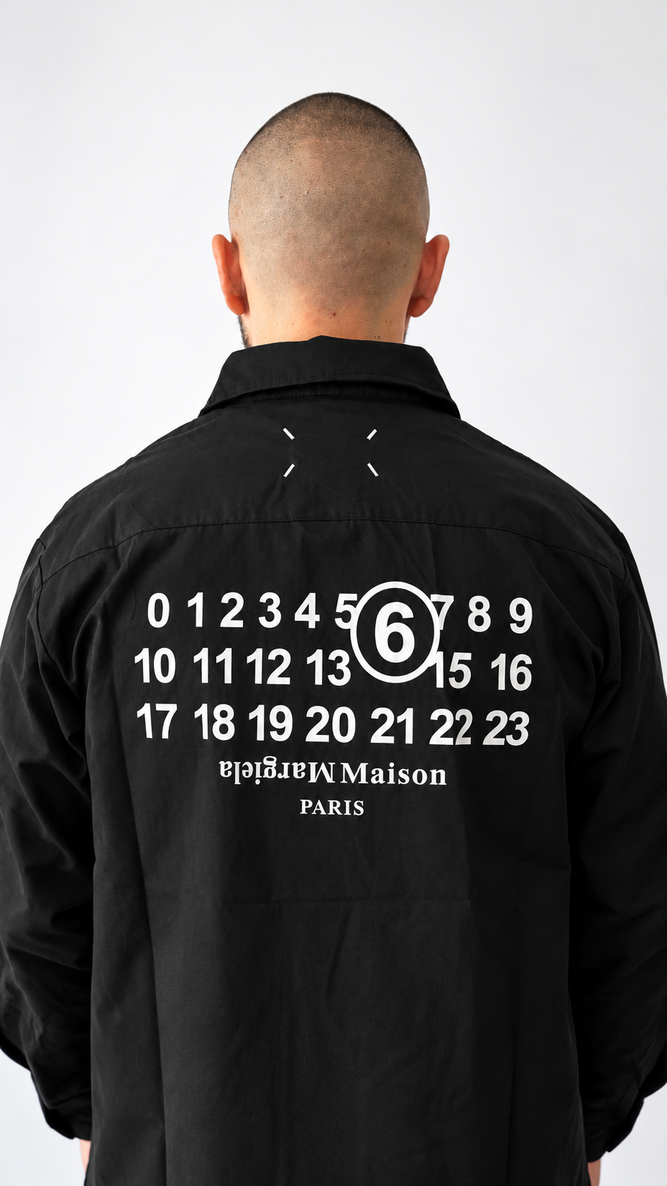 MM6 Numbers Logo Black Shirt