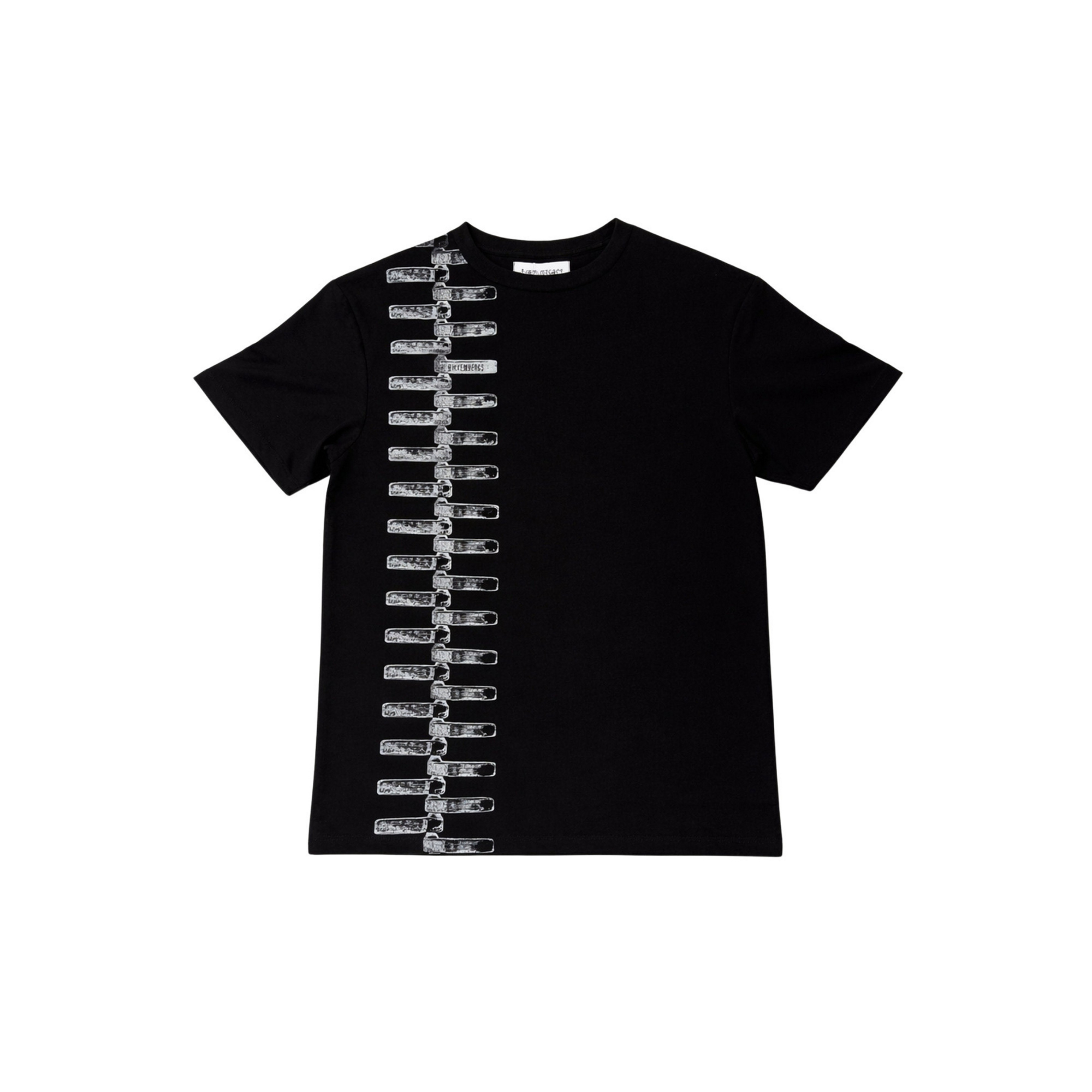 Bikkembergs Zip Detail T-Shirt Black