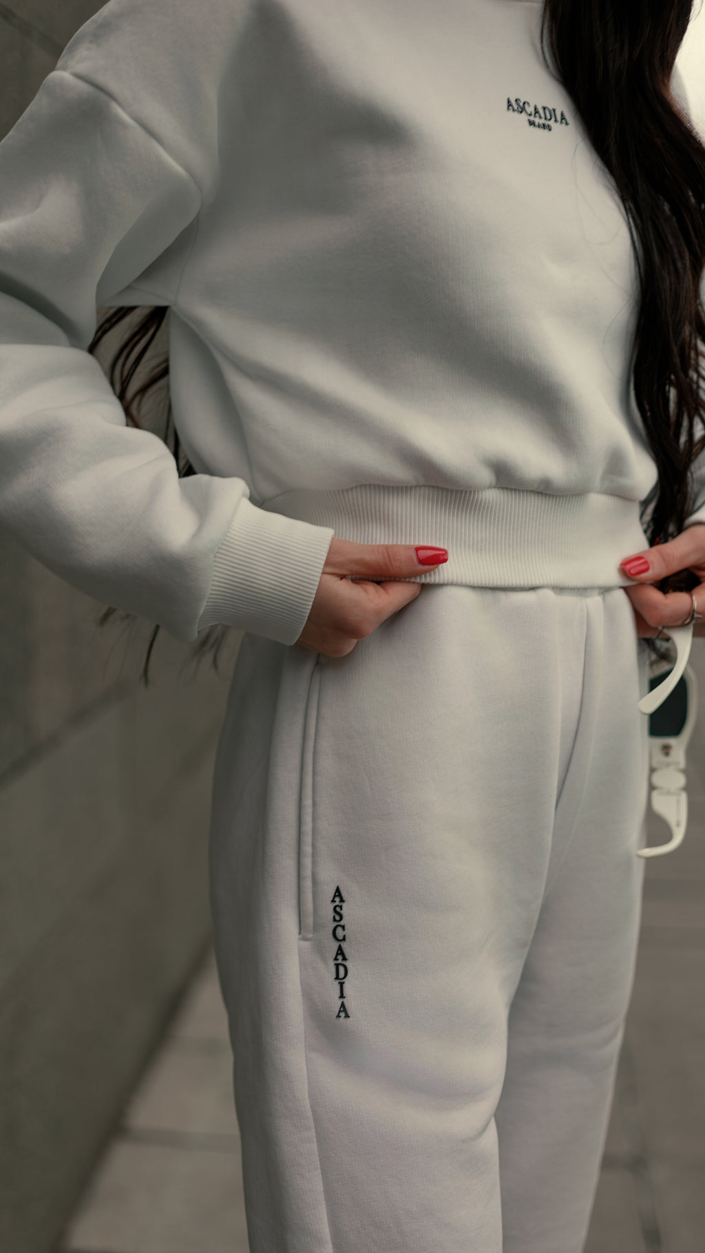 ASCADIA White Hoodie