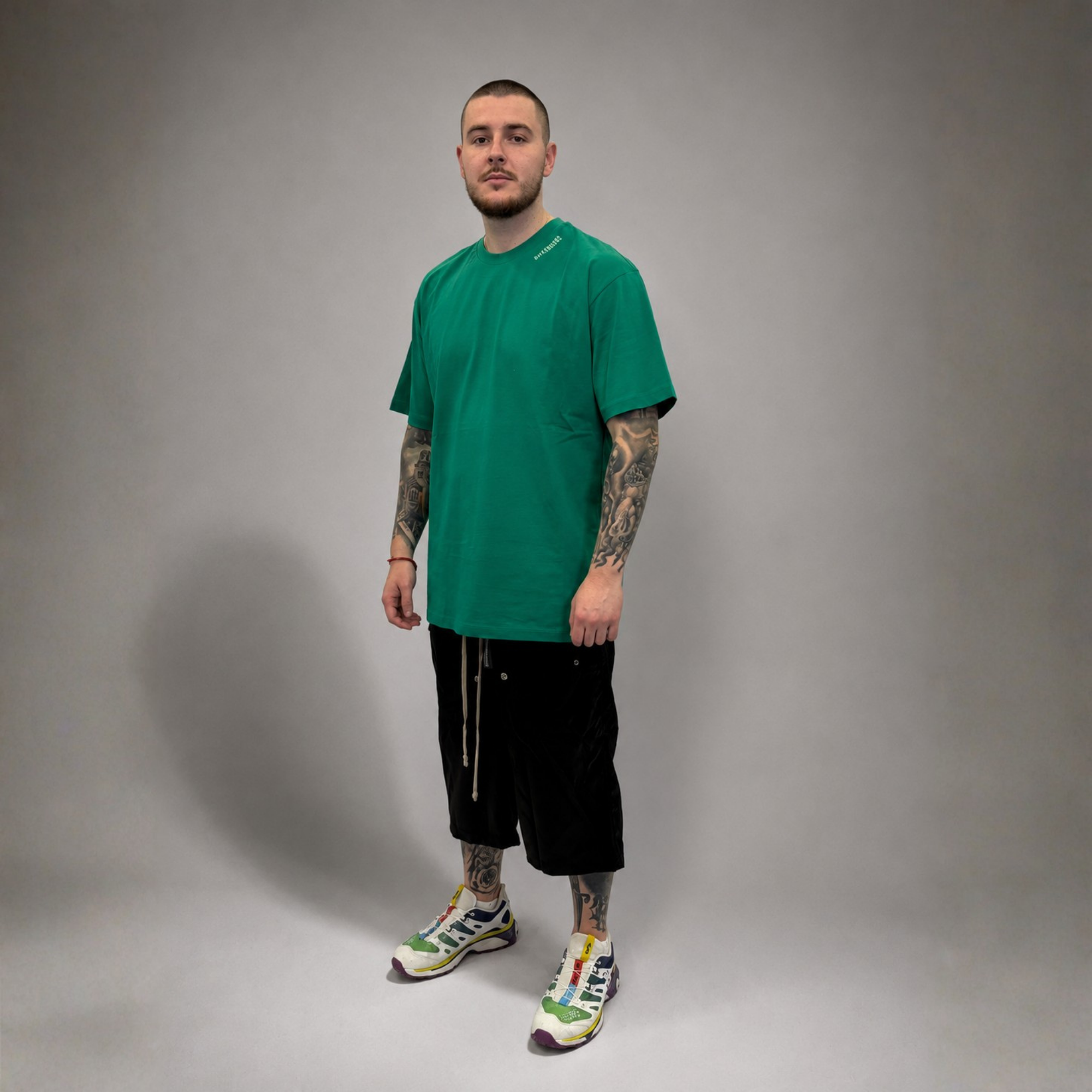 Bikkembergs Back Print T-Shirt Green