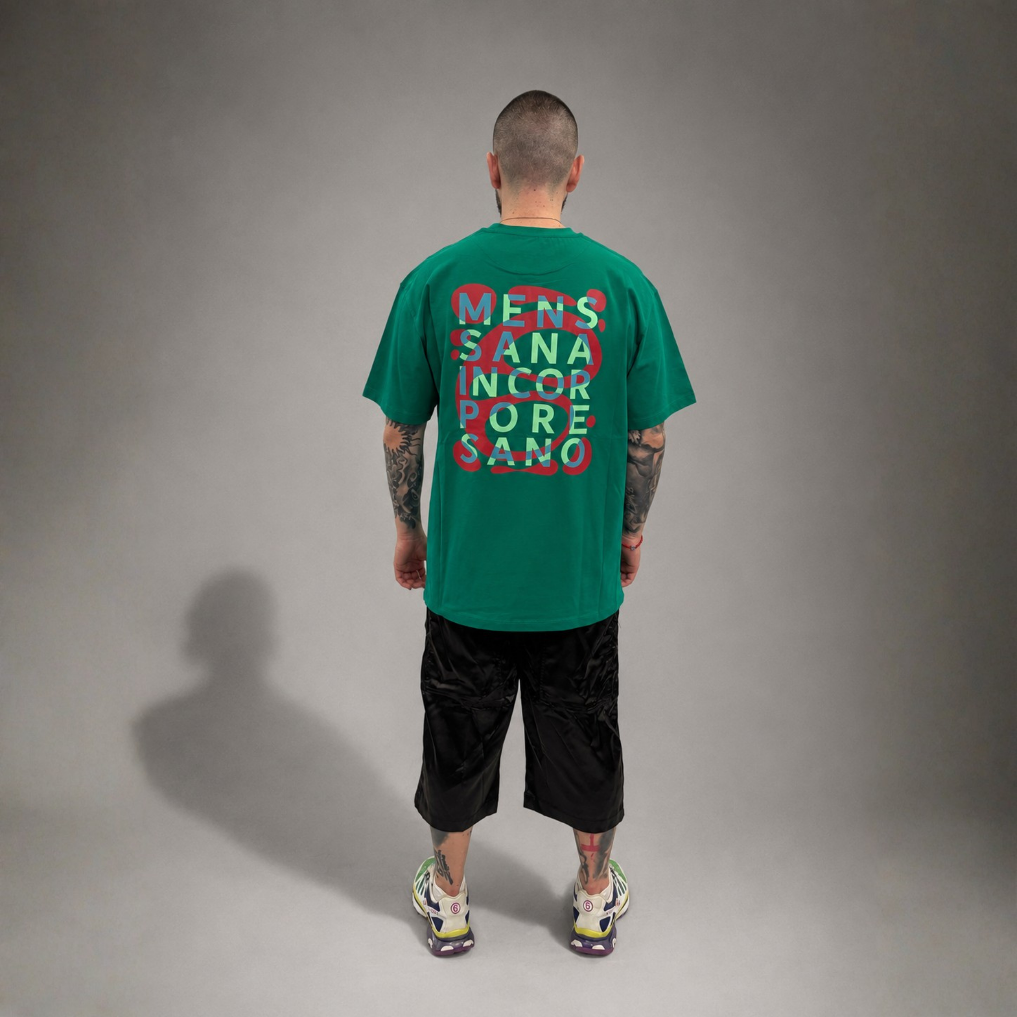 Bikkembergs Back Print T-Shirt Green
