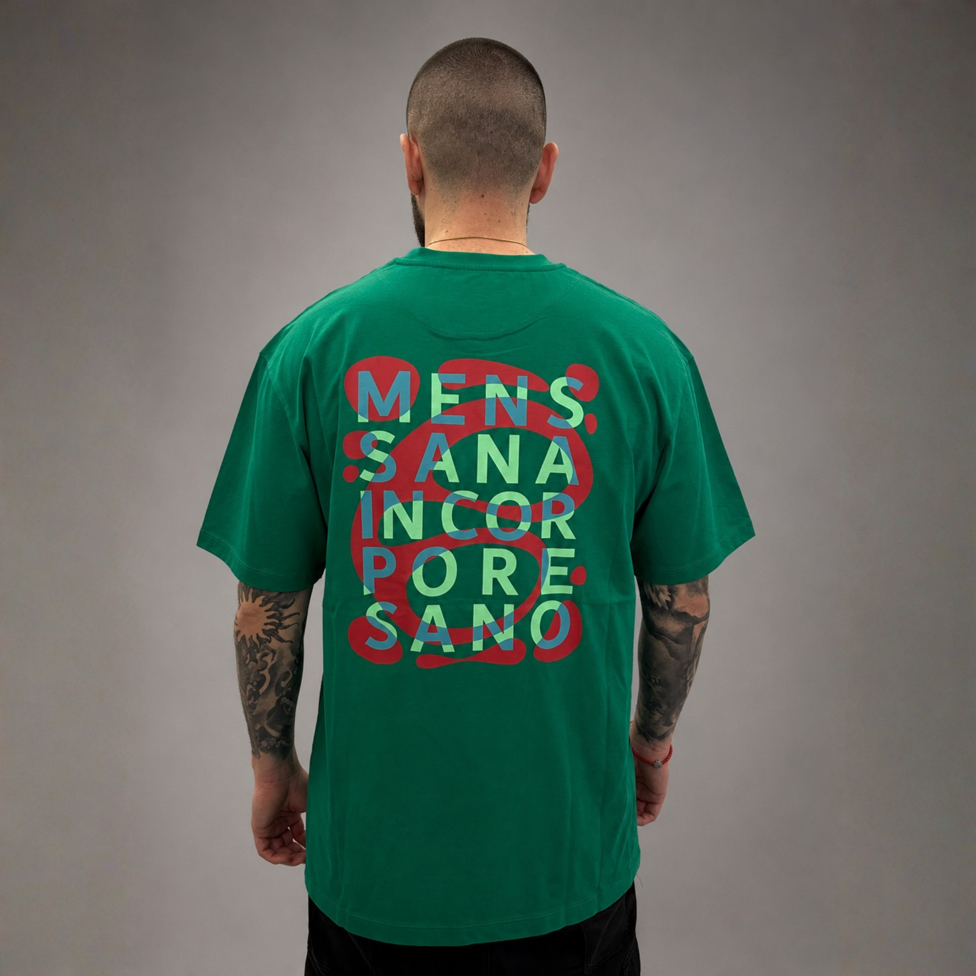 Bikkembergs Back Print T-Shirt Green