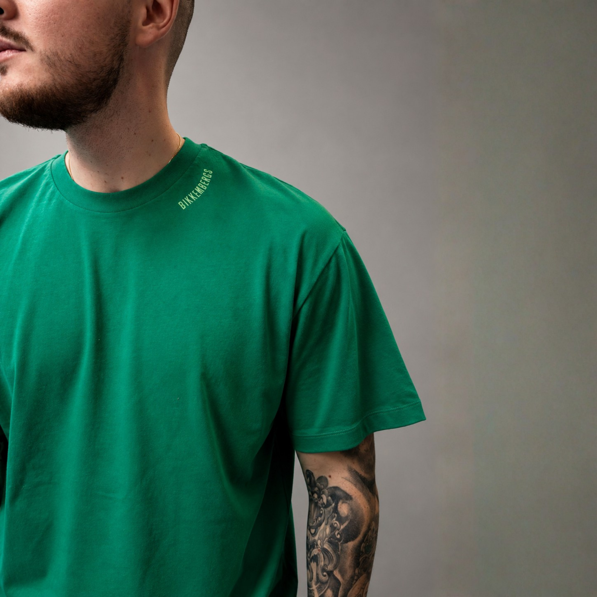 Bikkembergs Back Print T-Shirt Green