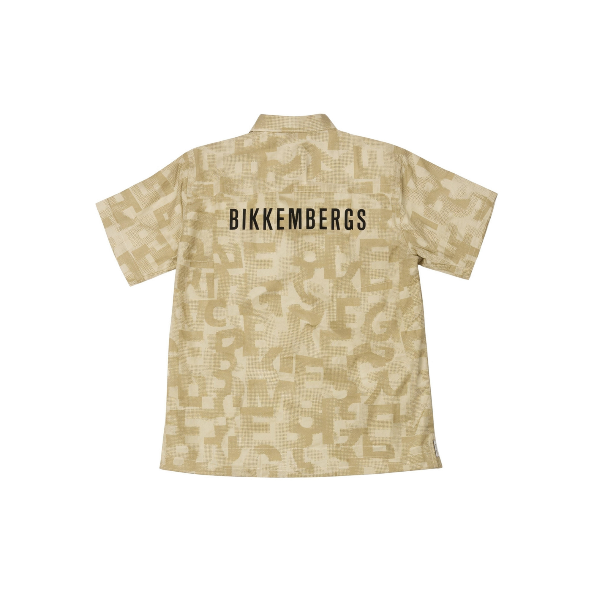 Bikkembergs Short Sleeve Shirt Beige