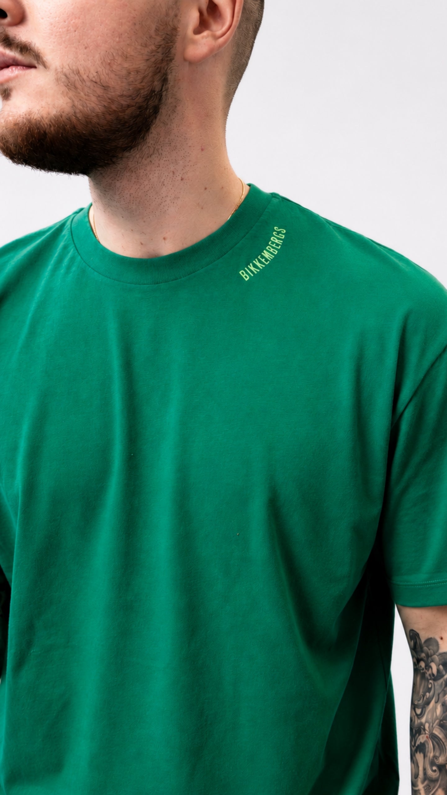 Bikkembergs Зелена тениска - Детайл