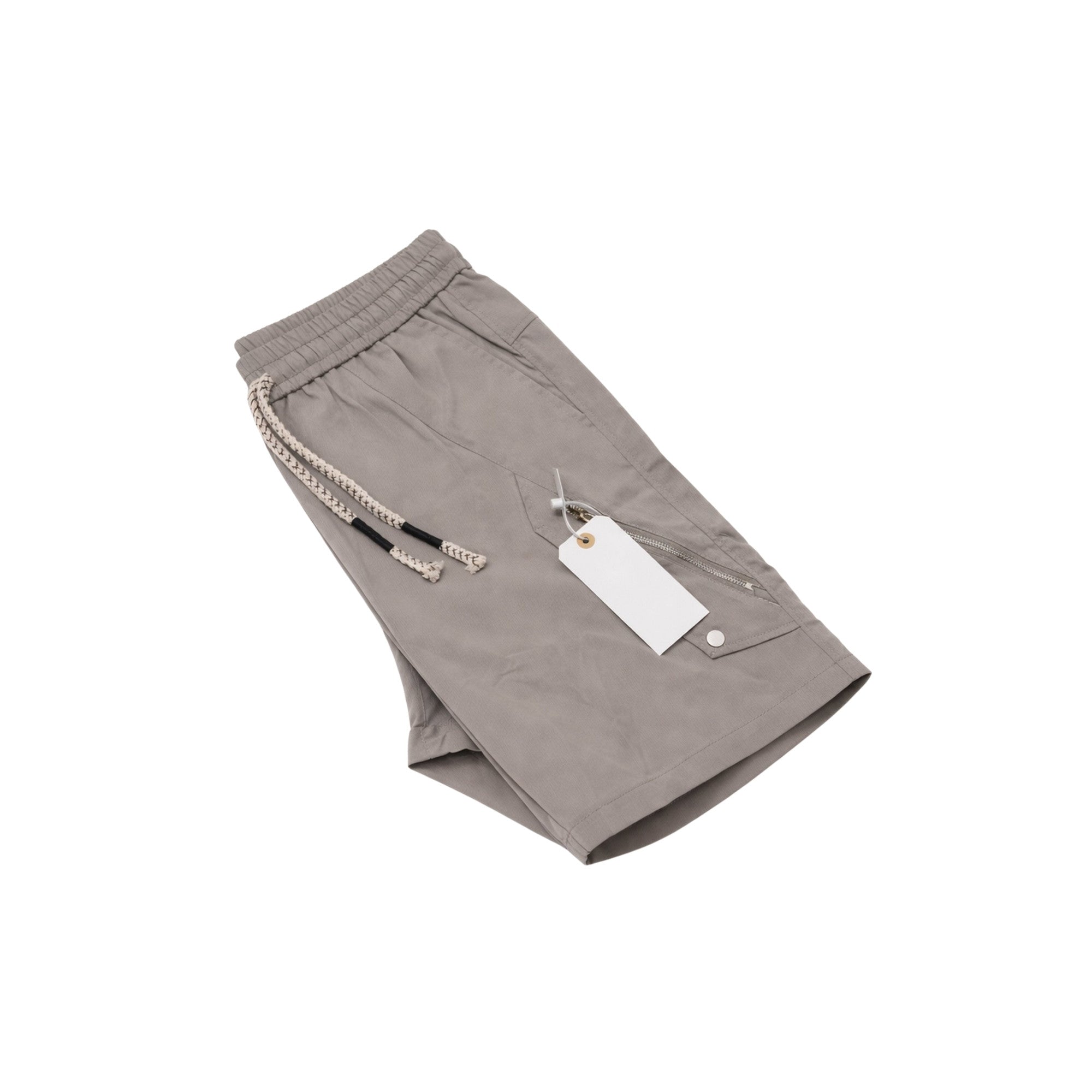Grey Functional Shorts Zipper