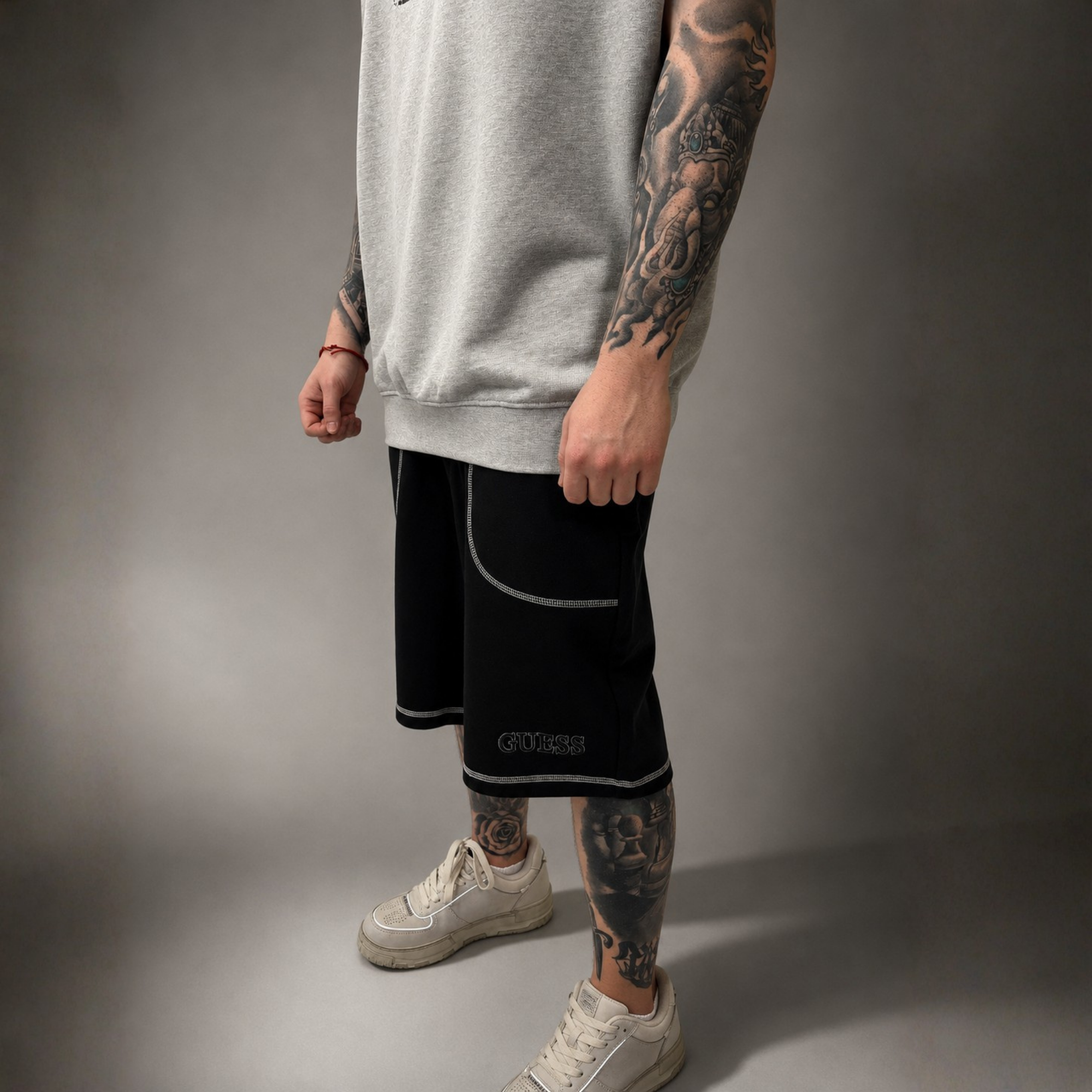 Guess Cotton Shorts Black