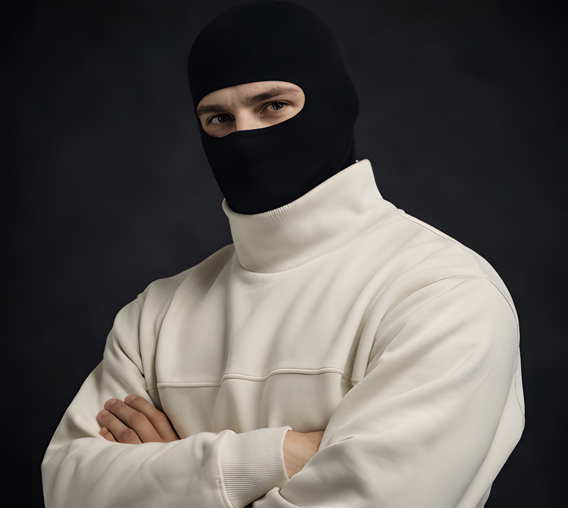 BIKKEMBERGS - OFF WHITE TURTLENECK SWEATSHIRT