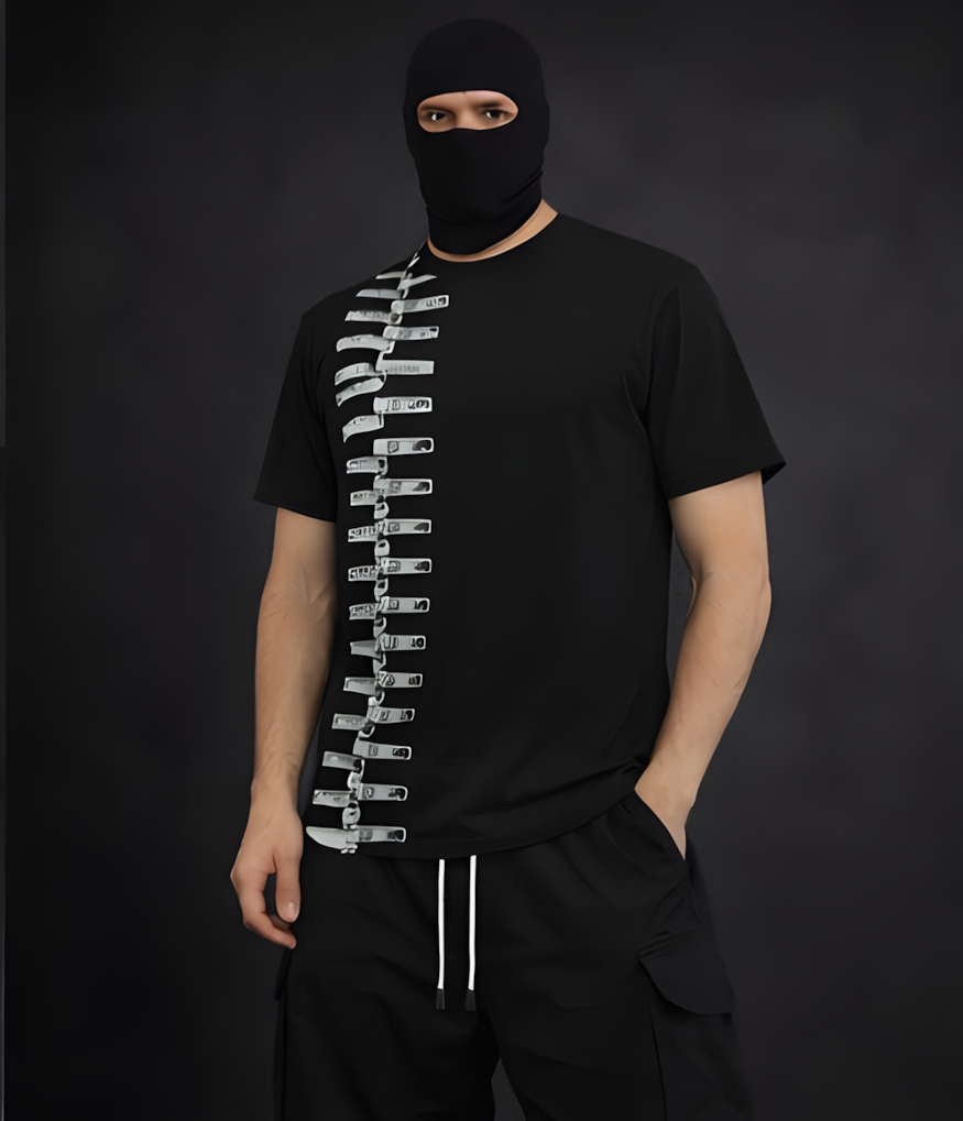 BIKKEMBERGS - ZIPPER TEE