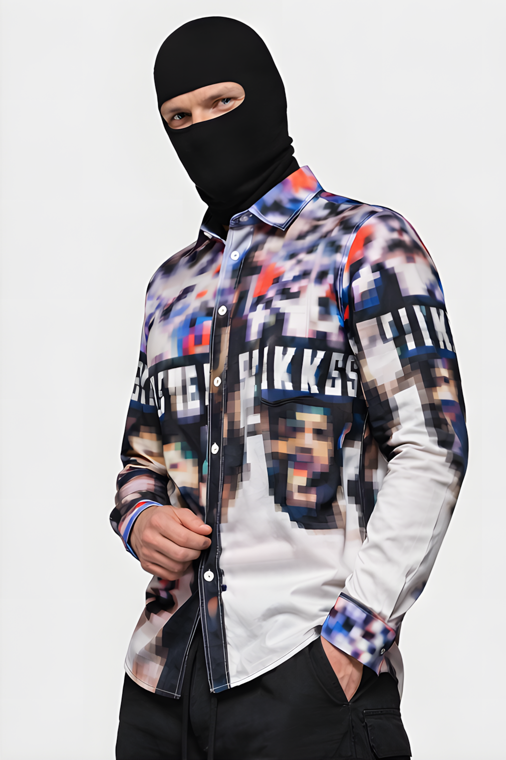 BIKKEMBERGS - PIXEL SHIRT