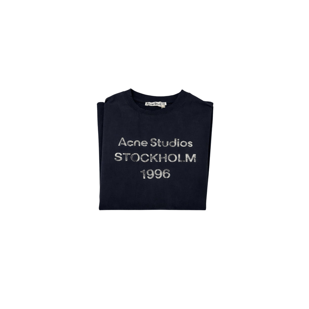 Acne Distressed T-Shirt Blue