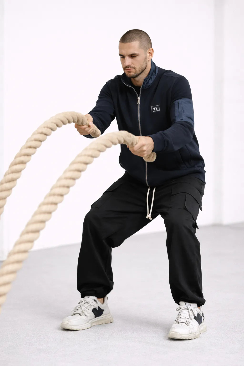 LA MARTINA DARK BLUE ZIPPER