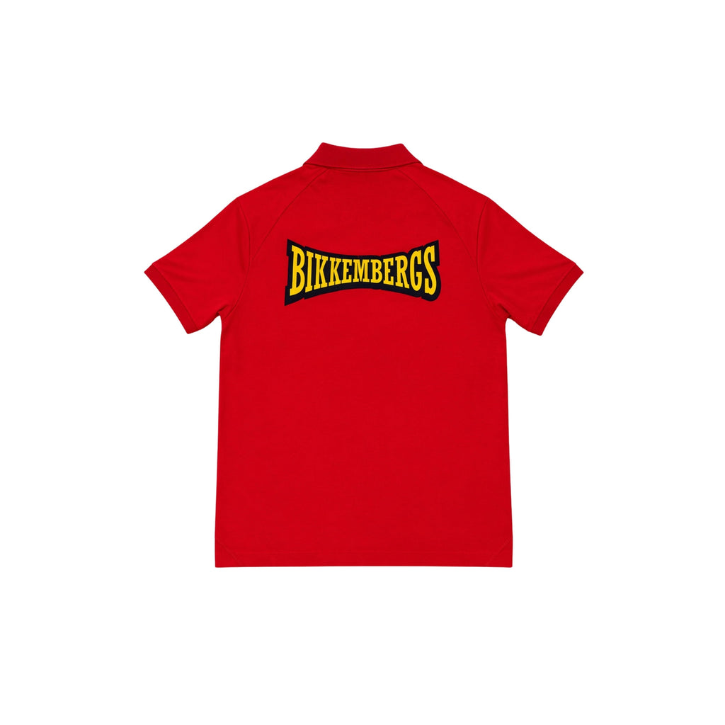 Bikkembergs Slim Fit Polo Shirt Red