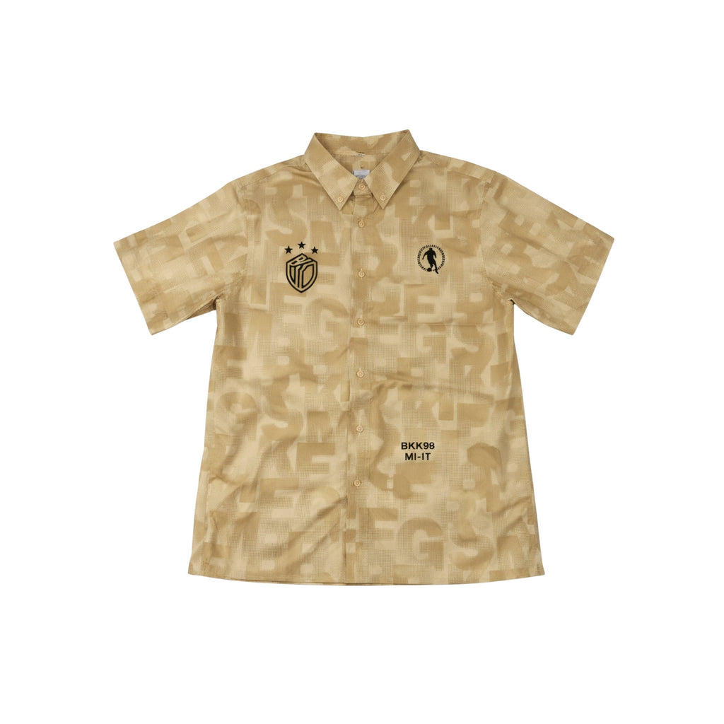 Bikkembergs Short Sleeve Shirt Beige