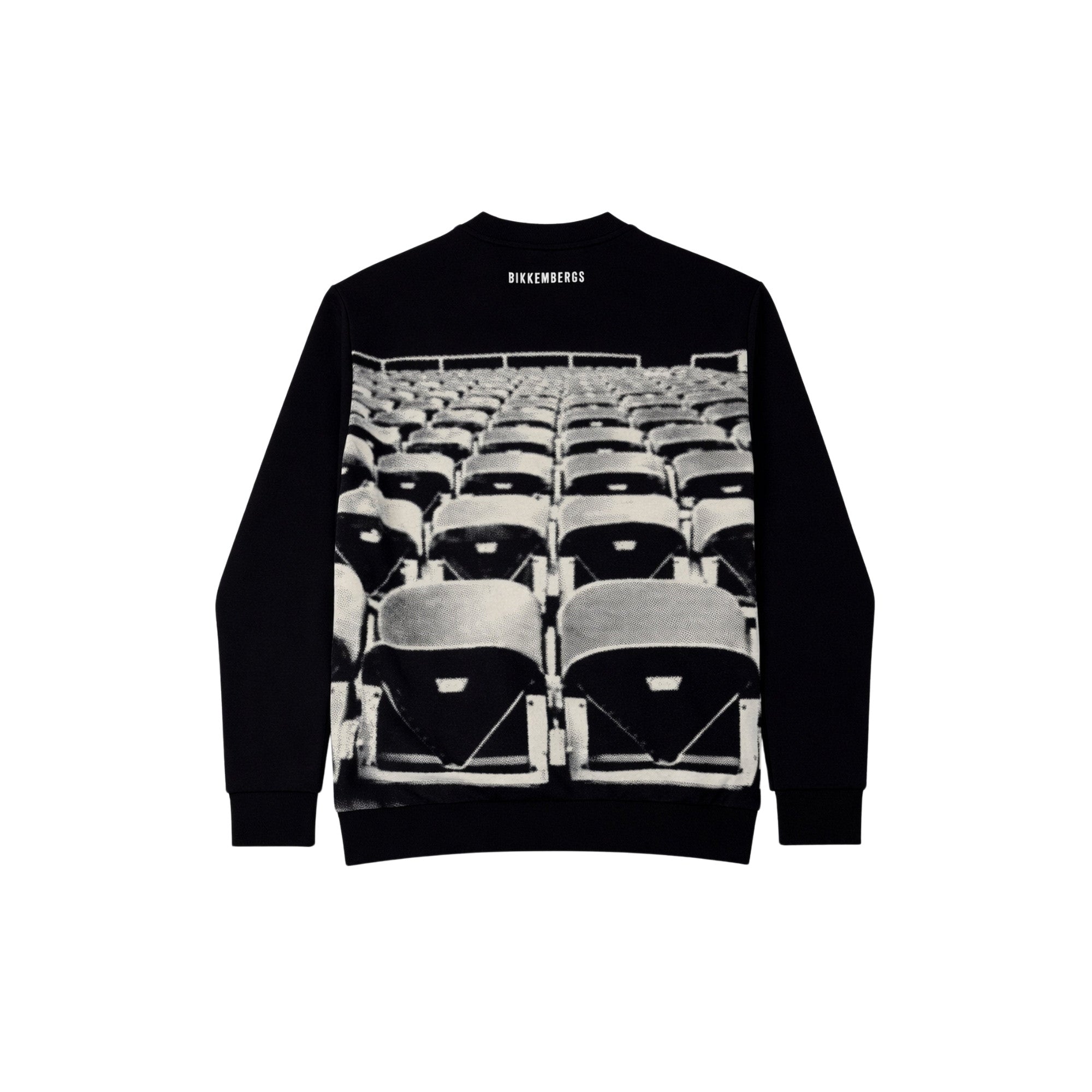 Bikkembergs Stadium Printed Sweater Black
