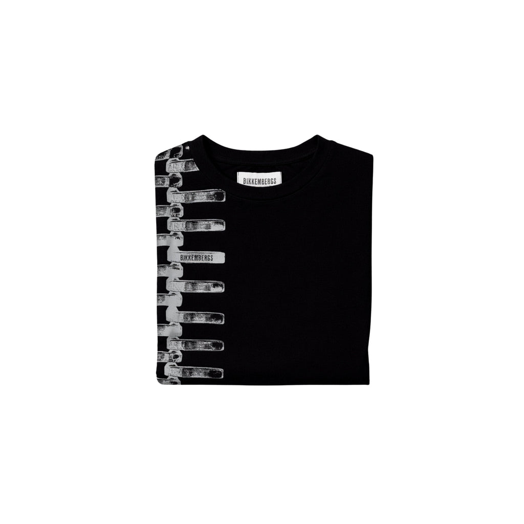 Bikkembergs Zip Detail T-Shirt Black