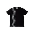 Bikkembergs Zip Detail T-Shirt Black
