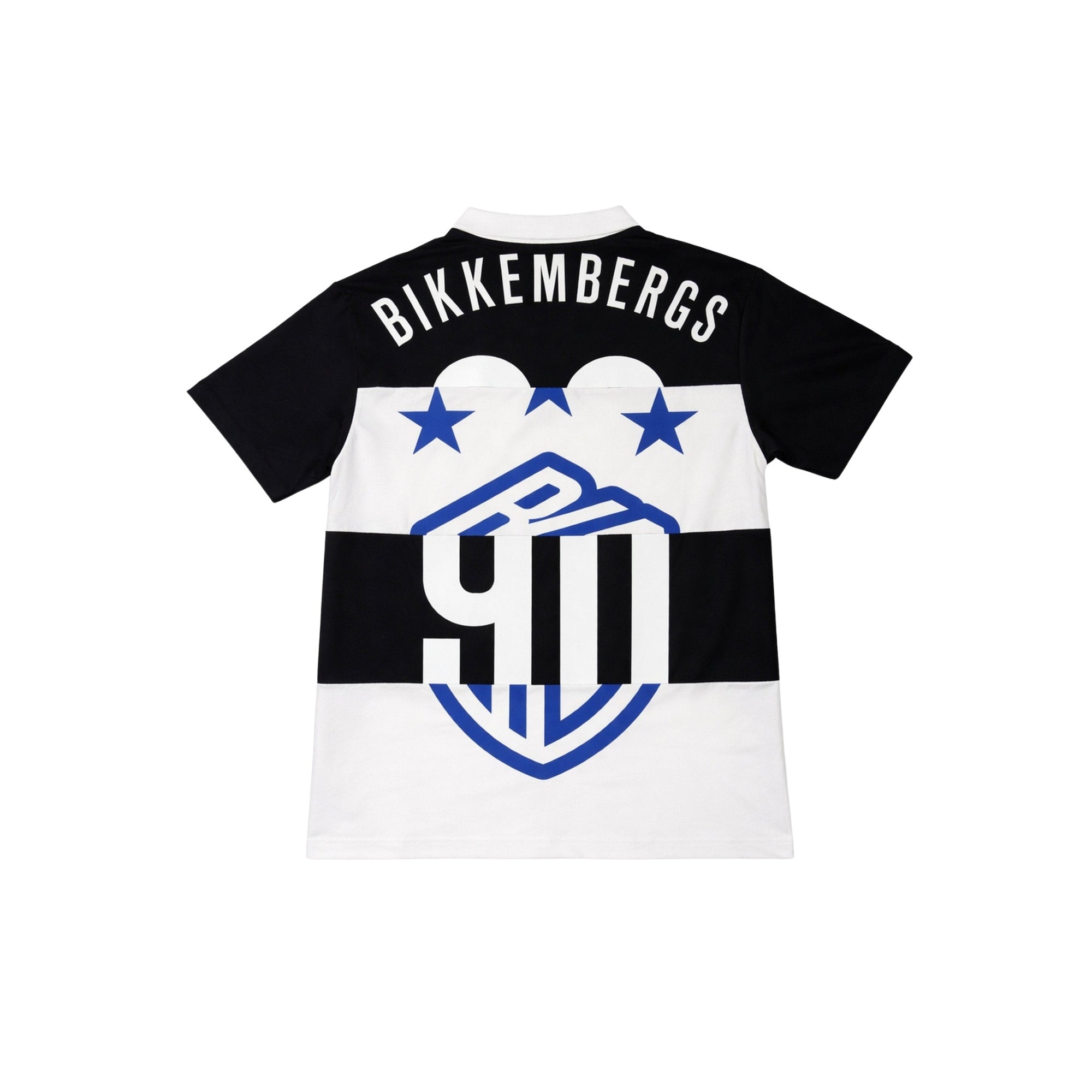 Bikkembergs Back Print Oversized Polo White
